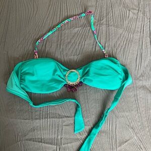 xhilaration bejeweled swim top